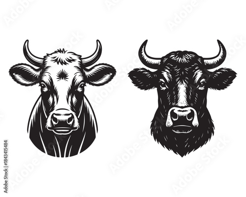 cow head silhouette, dairy cow silhouette, cow face vector design illustration set collection, cow head silhouette, cow face silhouette, cow head vector, cow face vector, cattle head silhouette, 