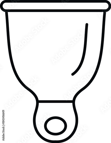 Putty knife outline vector icon for construction and home improvement concept