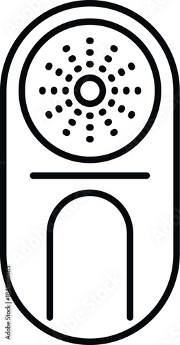 Smart doorbell with integrated camera and speaker providing home security