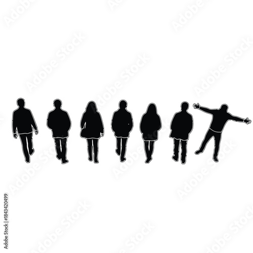 Variety Tree Silhouette Set: Deciduous, Coniferous, and Shrub for Landscaping and Design