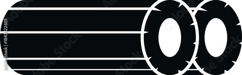 Stacked car tire rubber components providing auto maintenance and service concepts