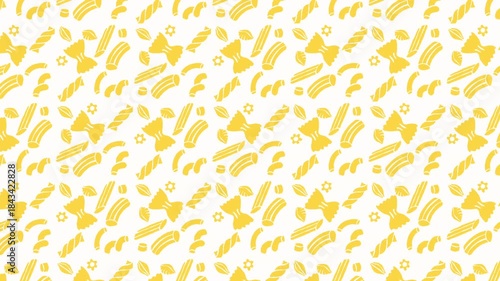 animated pasta pattern, ideal footage for themes such as cooking food blog