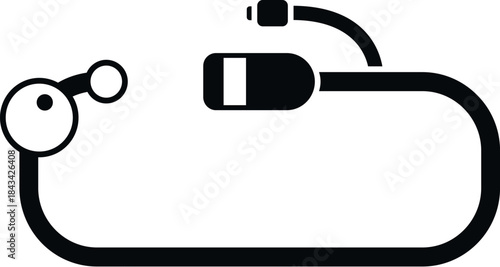 Security cable featuring a usb plug and a locking mechanism, providing protection