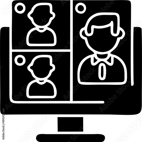 Online Video Conference Team Screen
