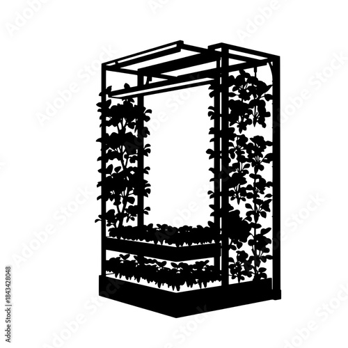 Commercial Vertical Farm Module Silhouette