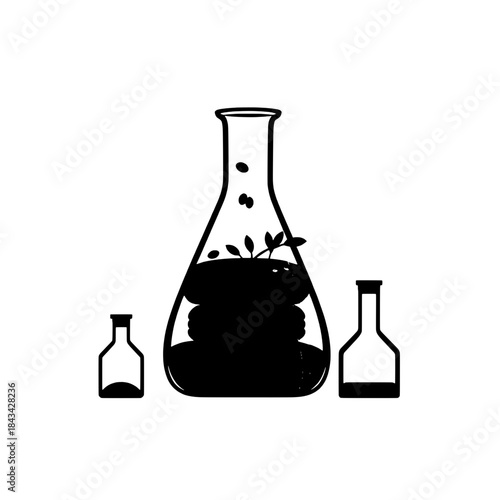 Cultured Hamburger Meat Silhouette