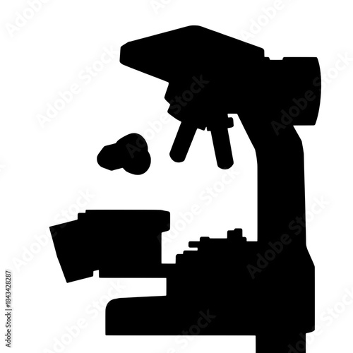 Cultured meat sample under microscope