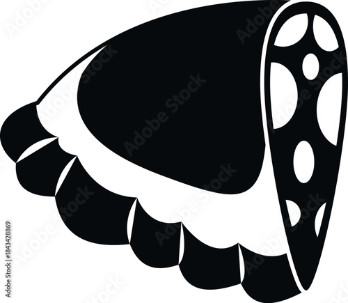 Calzone icon representing italian cuisine and bakery items