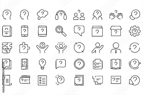 Customer Support and Help Icons for Onboarding Dashboards