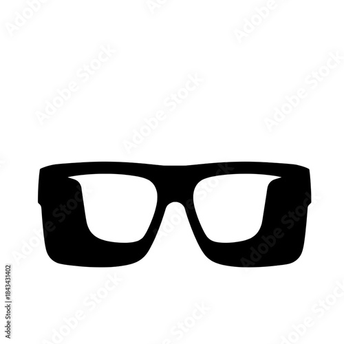 Folded Augmented Reality Glasses Silhouette