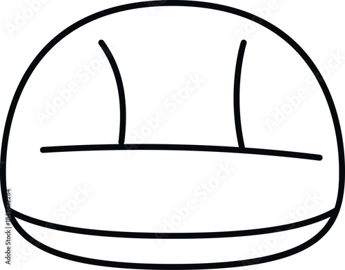 Drawing a bean bag pouf or flexible chair for comfort