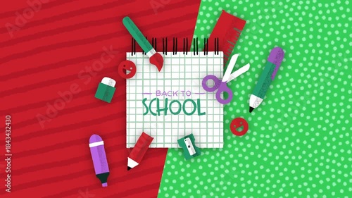 animation logo animation back to school, ideal for promotions and social videos