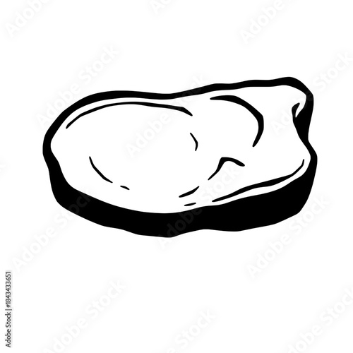 Lab-Grown Meat Steak Silhouette