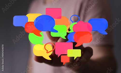 Abstract concept of online ...