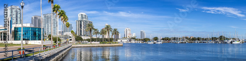 Принти на полотні Saint Petersburg Florida panorama waterfront at Tampa Bay with skyline in downto