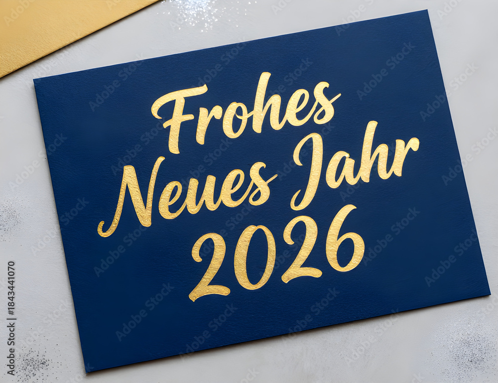 Fototapeta premium New year greeting card 2026