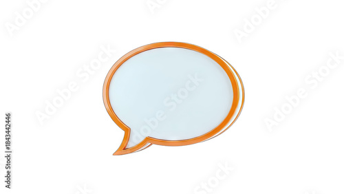 Speech Bubble Icon Isolated on White Background