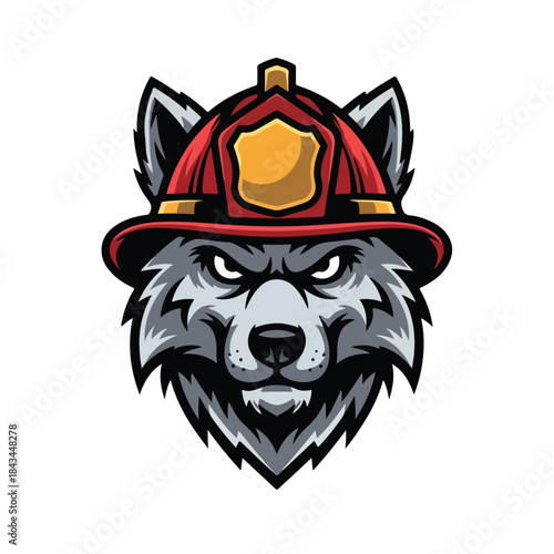 Cartoon red fox character wearing boxing gloves and ready to fight in a fighting stance on white background.