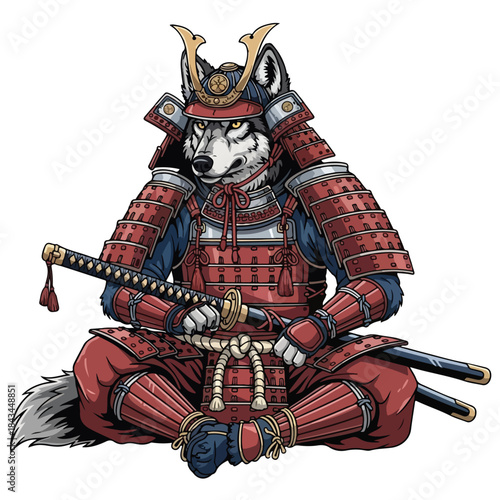 Cartoon wolf snowboarding, wearing goggles and beanie, jumping in mid-air with snowboard and splashing snow.