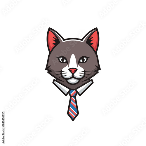 Cartoon wolf magician in tuxedo holding top hat with stars, illustration for kids or magic concept