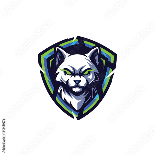 Cartoon husky dog wearing headphones and speaking into microphone, engaged in online gaming or streaming activity.