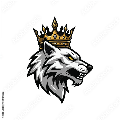 Cartoon wolf in scuba gear, diving equipment, and flippers, smiling and ready for underwater adventure.