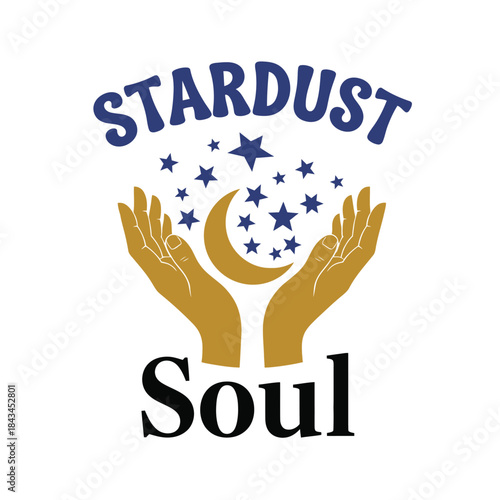 Stardust soul typography t-shirt design