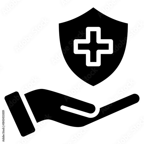 Health Coverage  Icon Element For Design
