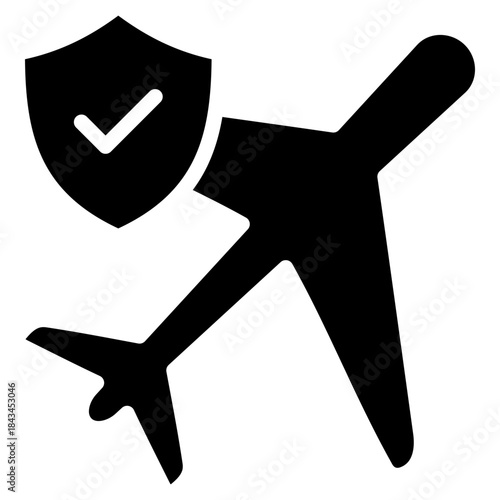 Travel Insurance  Icon Element For Design