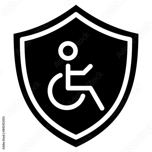 Disability Insurance  Icon Element For Design