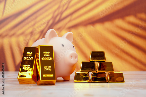 Wallpaper Mural Wealth protection and gold investment concept representing financial security, asset diversification, savings growth, and long term stability through smart money management. Torontodigital.ca