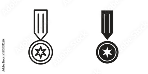 Coin decoration icons. Solid black silhouette and line art outline. Minimal design element,