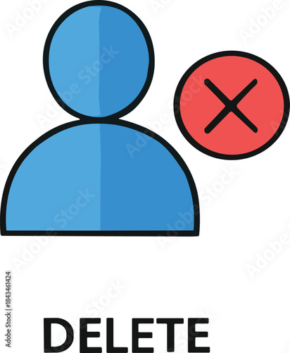 Personal information icon vector ID card profile data document privacy security KYC form