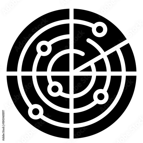 Radar Icon Element For Design