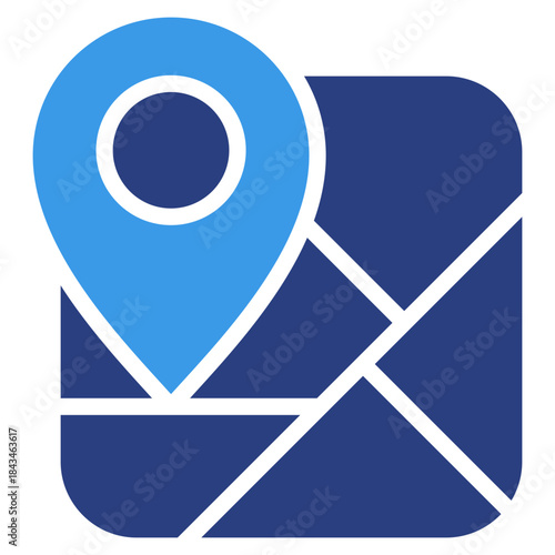 Street Map Icon Element For Design