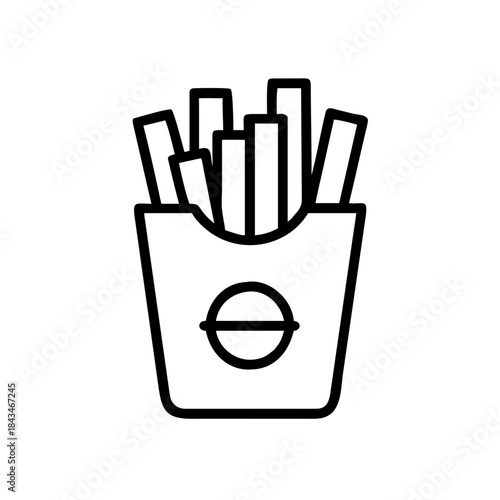 Harmful addiction french fries gluttony excess weight icon transparent background