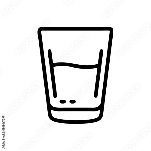 Harmful addiction shot for vodka alcoholism icon transparent background