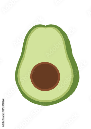 Cute Flat Fruit Icons Illustration Set