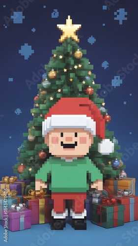 santa claus with gifts