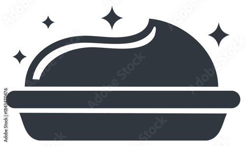 Shiny Surface Product in a Container with Clean and Fresh Appearance, Hygiene Illustration