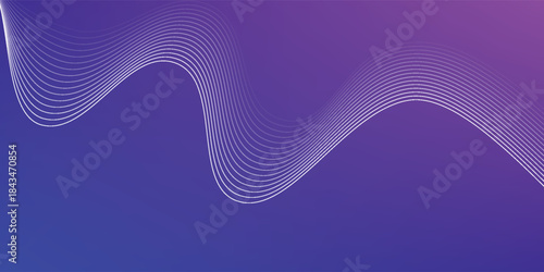 Thin line wavy background. Abstract black lines wave curve motion on white background vector,eps.10