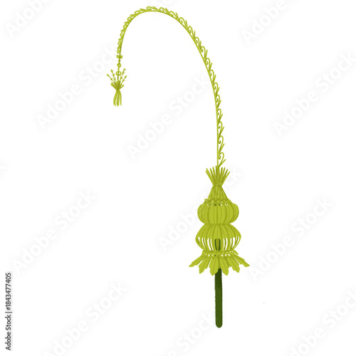 Bamboo coconut leaf javanese decoration wedding