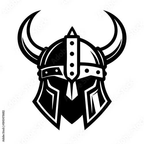 Heavy-duty Viking helmet illustration