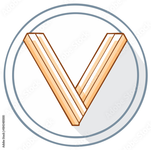 Symmetrical Checkmark Badge: A Visual Symbol of Agreement and Validation in a Modern Design