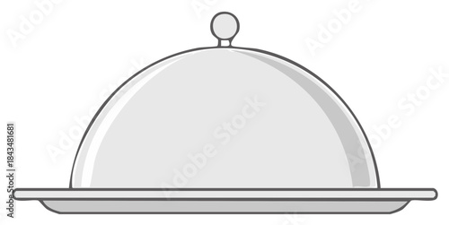 Elegant Silver Serving Dome Presentation Dishware for Formal Events Catering