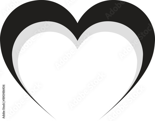 Heart shape design for love symbols, Set simple drawings heart symbols, valentines day related designs and frames, Red heart formed by Available in vector EPS format. editable vector file format.