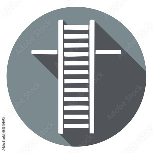 Christian Cross Ladder Icon Symbolizing Faith and Spiritual Ascension