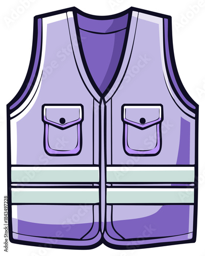 Cartoon High Visibility Vest with Reflective Stripes Safety Clothing