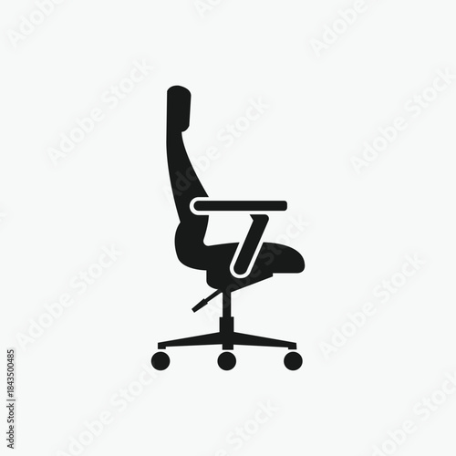 Office chair, Adjustable Office Chair icon vector