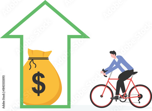 Investment profit growth, passive income, business profitability, professional success
